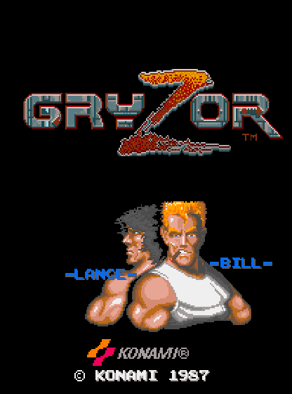 Gryzor (set 1) Title Screen